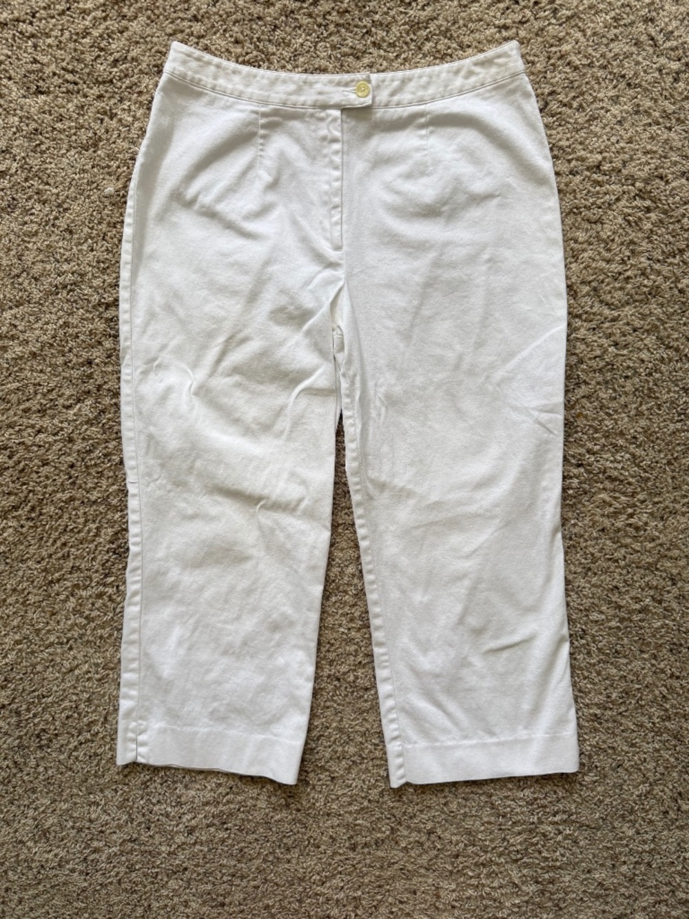 White Coldwater Creek capri pants Size 10